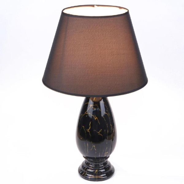 8219/1T CLASSI LN25 379 черный, керамика/текстиль Настольная лампа Е27 1*60W 220V SHARLIN