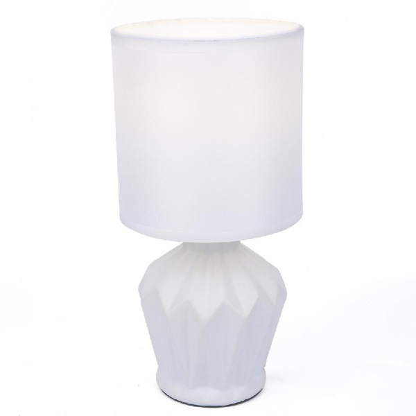 8226/1T MODERNI LN25 384 белый, керамика/текстиль Настольная лампа E14 1*40W 220V ORIGAMIA