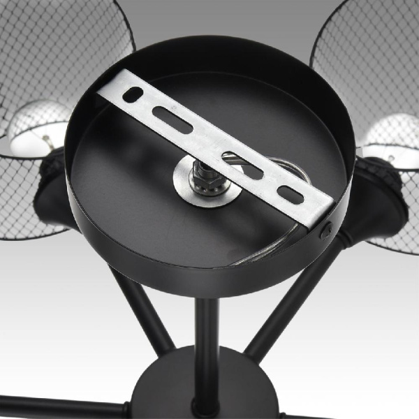 8238/6C COUNTY LN25 258 черный, металл Люстра потолочная Е27 6*60W 220V TIDINA