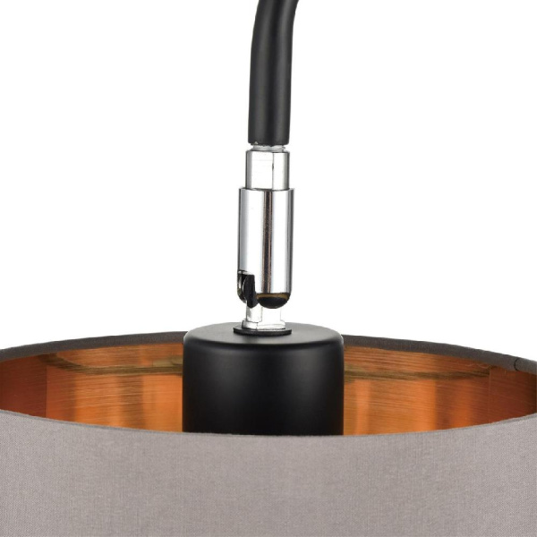 8037/1F MODERNI LN25 363 черный/серый/золотой, металл/текстиль Торшер Е27 60W 220V ELSA