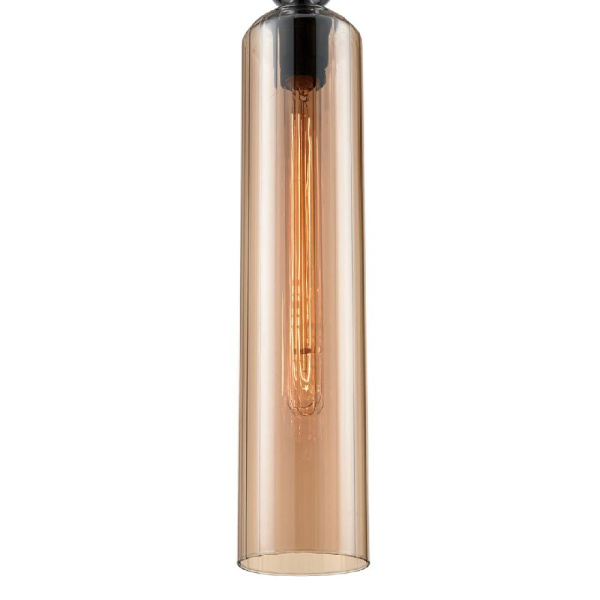 8065/1A MODERNI LN25 298 хром/амбер, металл/стекло Подвесной светильник E27 1*60W 220V LORENZO