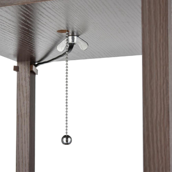 8090/1F COMFI LN25 361 кофейный/белый, дерево/текстиль Торшер Е27 1*60W 220V PRACTIC