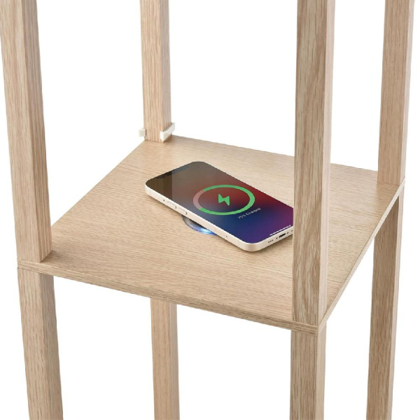 8091/1F COMFI LN25 361 дерево/белый, дерево/текстиль Торшер Е27 1*60W 220V PRACTIC