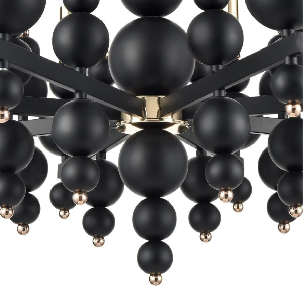 8106/8 MODERNI LN25 120 черный/золото, металл Люстра Е14 8*40W 220V NANA