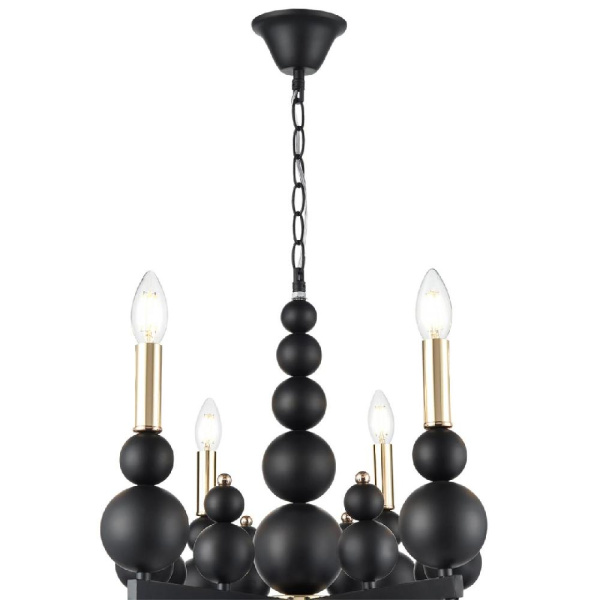 8106/8 MODERNI LN25 120 черный/золото, металл Люстра Е14 8*40W 220V NANA