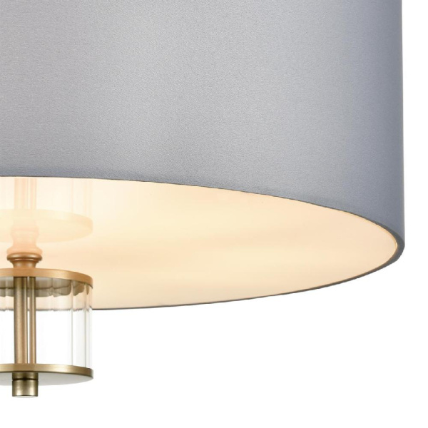 8108/5C MODERNI LN25 131 латунь титаниум/серый, металл/текстиль/стекло Люстра потолочная E14 5*40W 220V DAMONA