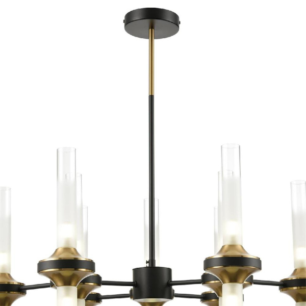 8112/18 NEOCLASSI LN25 26 черный/бронза/прозрачный, металл/стекло Люстра потолочная G9 18*30W 220V TAMARESA