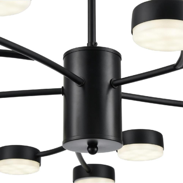 8117/15 COMFI LN25 195 черный, металл Люстра LED GX53 15*7W 220V TORINA