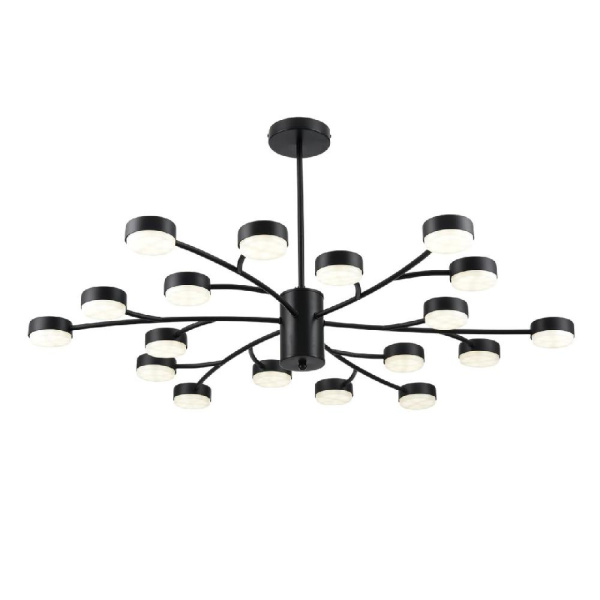 8117/18 COMFI LN25 195 черный, металл Люстра LED GX53 18*7W 220V TORINA