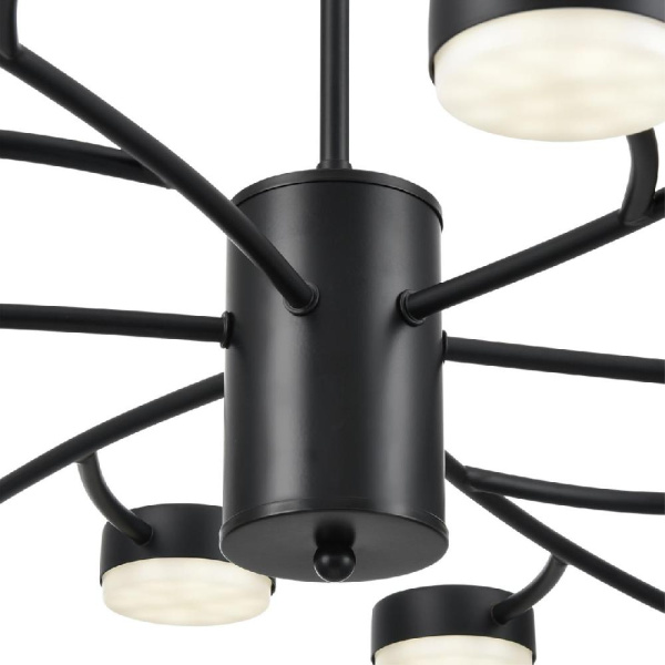 8117/18 COMFI LN25 195 черный, металл Люстра LED GX53 18*7W 220V TORINA