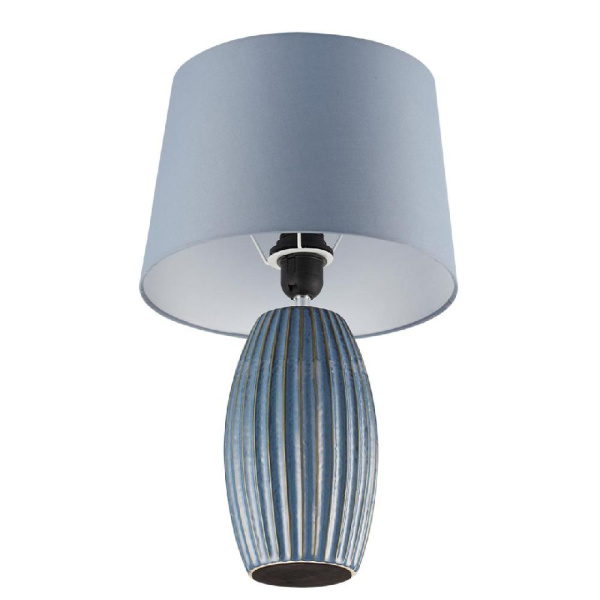 8122/1T COMFI LN25 000 синий, керамика/текстиль Настольная лампа E27 1*60W 220V LAPUNA