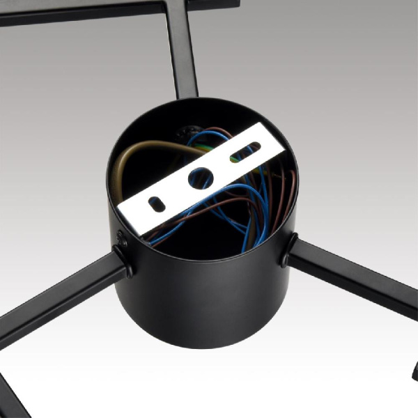 8186/6C COMFI LN25 205 черный, металл Люстра потолочная LED GX53 6*7W 220V DABRA