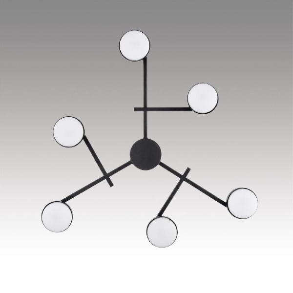 8186/6C COMFI LN25 205 черный, металл Люстра потолочная LED GX53 6*7W 220V DABRA