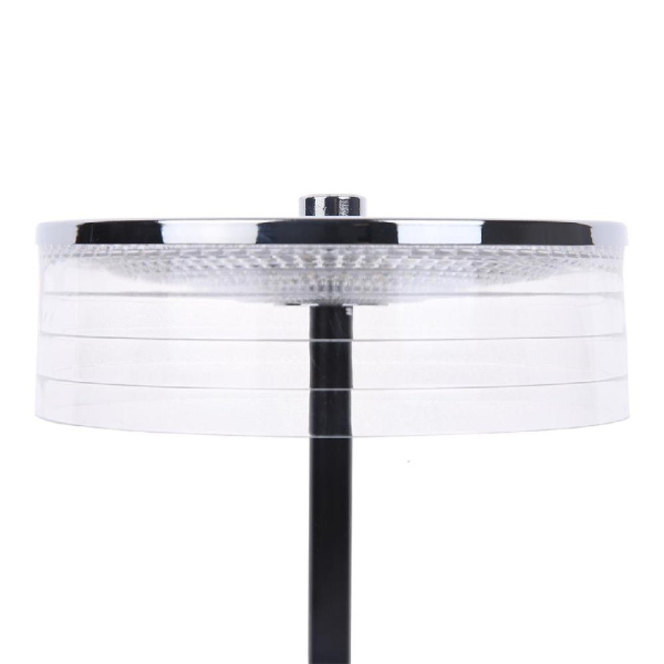 8203/1TL LEDIO LN25 393 серебро/черный/прозрачный, металл/акрил Настольная лампа LED 7W 400К 220V SATIANA