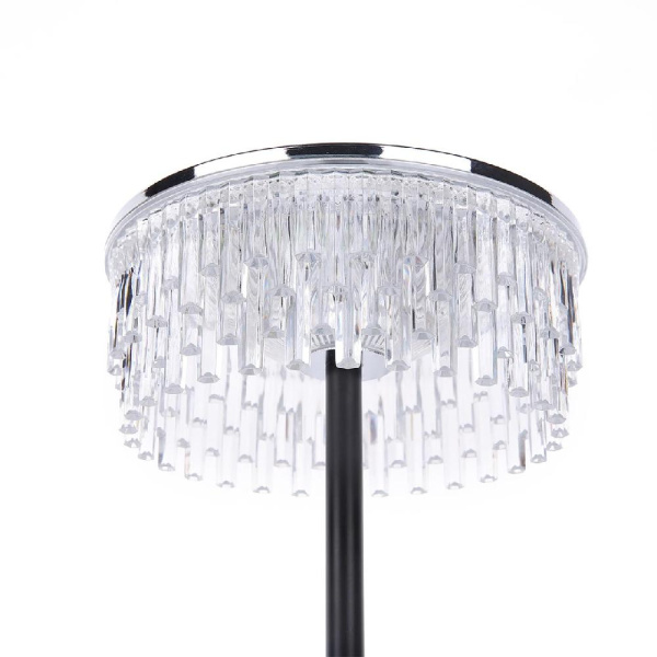 8204/1TL LEDIO LN25 393 серебро/черный/прозрачный, металл/акрил Настольная лампа LED 7W 4000К 220V SATIANA