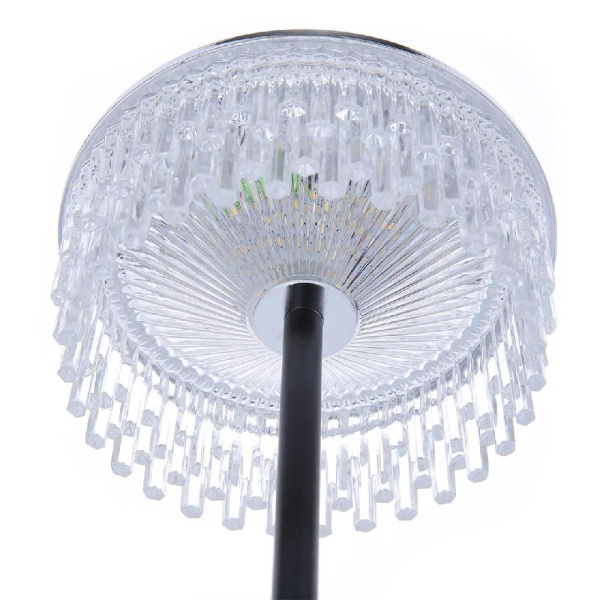 8204/1TL LEDIO LN25 393 серебро/черный/прозрачный, металл/акрил Настольная лампа LED 7W 4000К 220V SATIANA