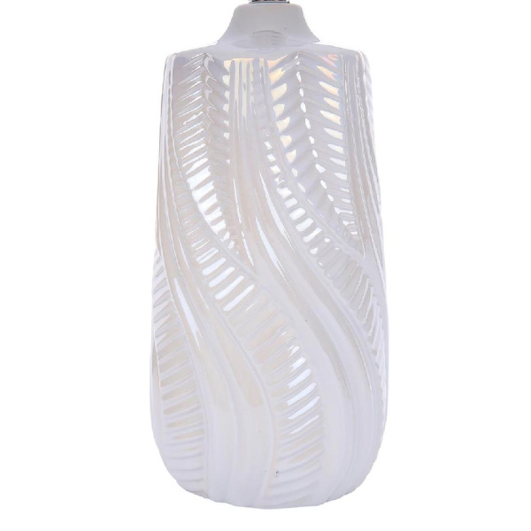 8211/1T CLASSI LN25 000 белый жемчужный/белый, керамика/текстиль Настольная лампа Е27 1*60W 220V SINNA