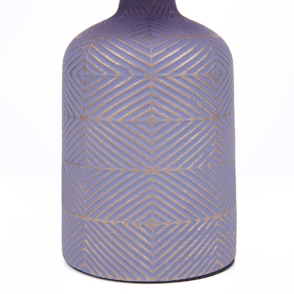 8220/1T MODERNI LN25 385 сиреневый, керамика/текстиль Настольная лампа Е27 1*60W 220V NIANA