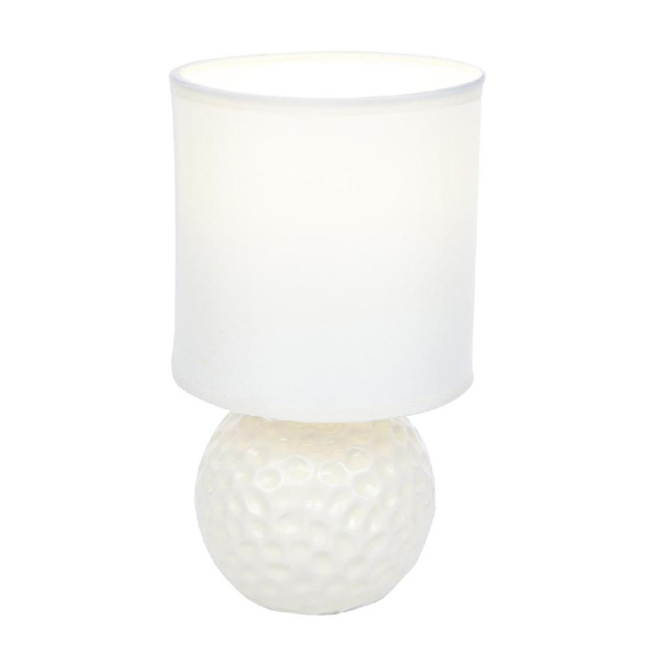 8228/1T MODERNI LN25 000 белый, керамика/текстиль Настольная лампа E14 1*40W 220V MAKOVIA