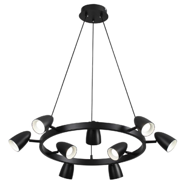 8237/9 COMFI LN25 210 черный, металл Светильник подвесной GU10 9*35W 220V ILMINA