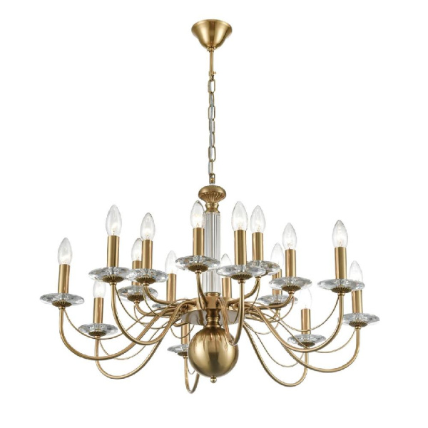 8033/16 CLASSI LN25 16 медь, металл/стекло Люстра подвесная Е14 16*40W 220V INCANTO