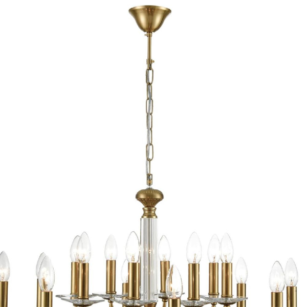 8033/16 CLASSI LN25 16 медь, металл/стекло Люстра подвесная Е14 16*40W 220V INCANTO