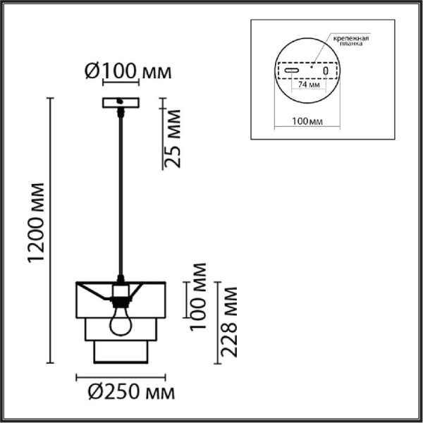 8039/1 MODERNI LN25 133 никель/мятный/серый/белый, металл/текстиль Подвесной светильник Е27 60W 220V ILAIDA