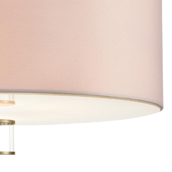 8109/7C MODERNI LN25 129 латунь титаниум/бежевый, металл/текстиль/стекло Люстра потолочная E14 7*40W 220V DAMONA