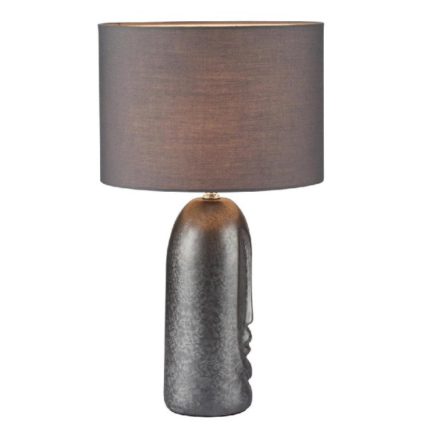 8146/1T MODERNI LN25 000 серый, керамика/текстиль Настольная лампа Е27 1*60W 220V AKIVI