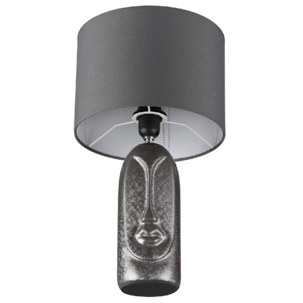 8146/1T MODERNI LN25 000 серый, керамика/текстиль Настольная лампа Е27 1*60W 220V AKIVI