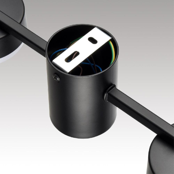 8187/8C COMFI LN25 207 черный, металл Люстра потолочная LED GX53 8*7W 220V SANATA