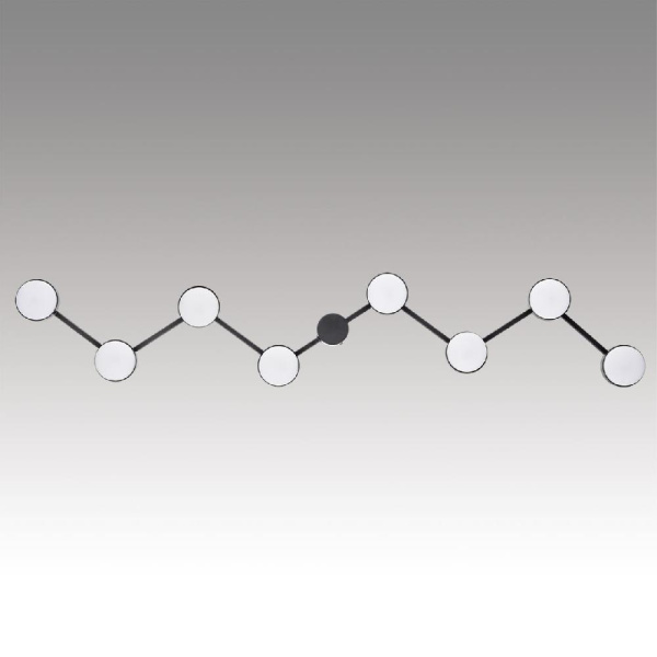 8187/8C COMFI LN25 207 черный, металл Люстра потолочная LED GX53 8*7W 220V SANATA