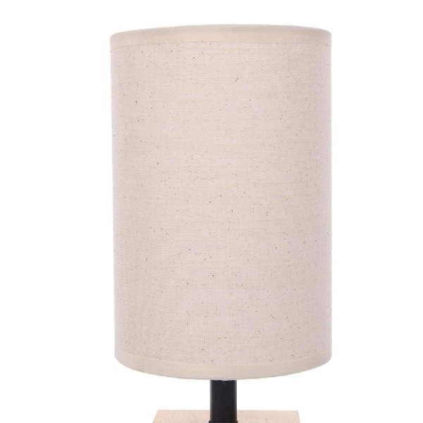 8199/1T COUNTY LN25 391 бежевый, дерево/текстиль Настольная лампа E27 1*60W 220V MADERANA
