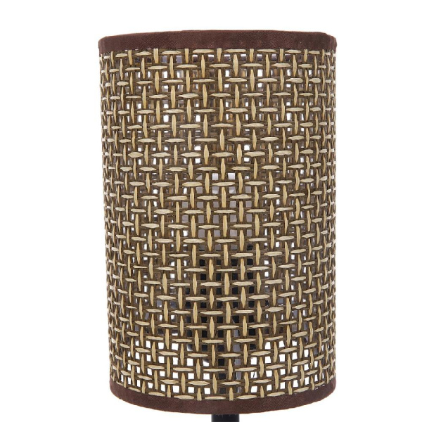 8200/1T COUNTY LN25 391 кофейный/коричневый, дерево/текстиль Настольная лампа E27 1*60W 220V MADERANA