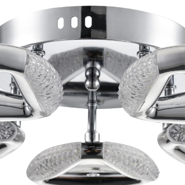 8239/5CL LEDIO LN25 000 хром, металл/пластик Люстра потолочная с ПДУ LED 65W 3000-6000K 220V RUANA