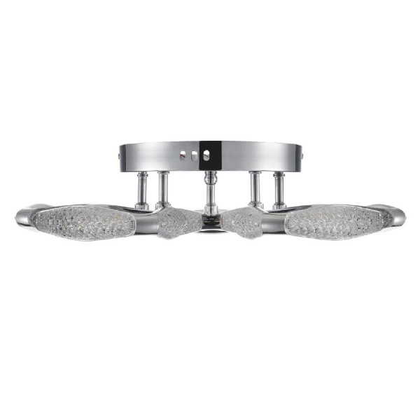 8239/5CL LEDIO LN25 000 хром, металл/пластик Люстра потолочная с ПДУ LED 65W 3000-6000K 220V RUANA