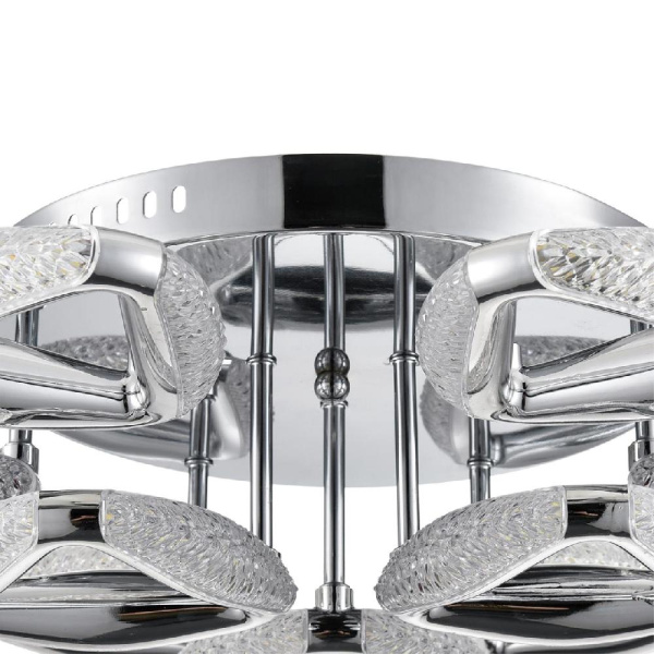 8239/9CL LEDIO LN25 000 хром, металл/пластик Люстра потолочная с ПДУ LED 120W 3000-6000K 220V RUANA