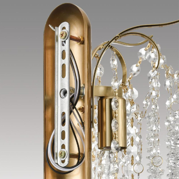 8243/2W CLASSI LN25 22 латунь, металл/хрусталь бра E14 2*40W 220V KRISTINA