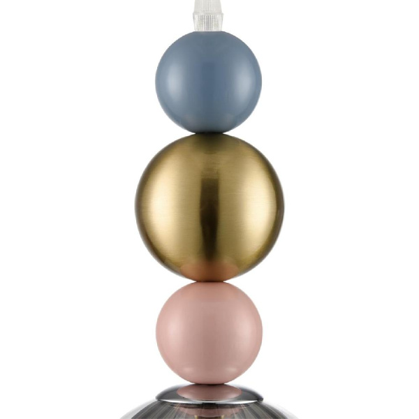 8066/1A MODERNI LN25 299 хром/серый/прозрачный, металл/стекло Подвесной светильник G9 1*20W 220V GALLO