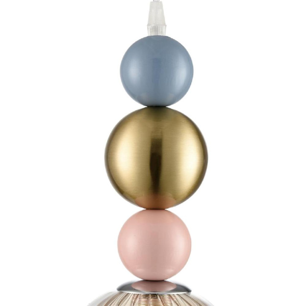 8067/1A MODERNI LN25 299 хром/амбер/прозрачный, металл/стекло Подвесной светильник G9 1*20W 220V GALLO