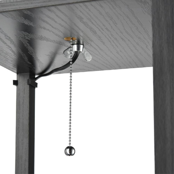 8092/1F COMFI LN25 361 черный/белый, дерево/текстиль Торшер Е27 1*60W 220V PRACTIC