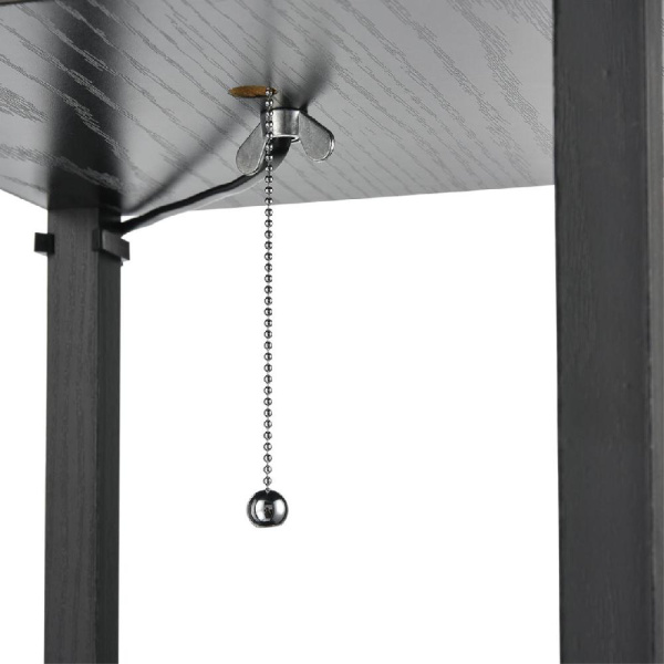 8093/1F COMFI LN25 361 черный/белый, дерево/текстиль Торшер Е27 1*60W 220V PRACTIC