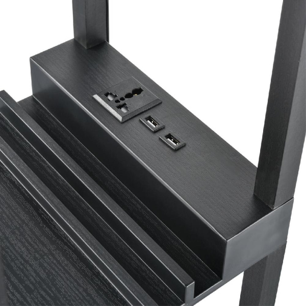 8093/1F COMFI LN25 361 черный/белый, дерево/текстиль Торшер Е27 1*60W 220V PRACTIC