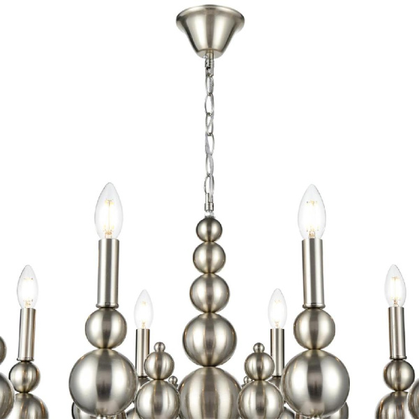 8107/8 MODERNI LN25 122 никель, металл Люстра Е14 8*40W 220V NANA