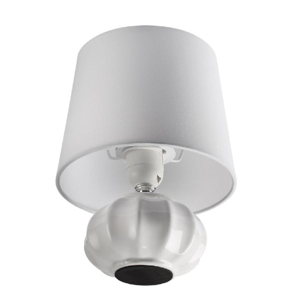 8145/1T MODERNI LN25 000 белый, керамика/текстиль Настольная лампа Е27 1*60W 220V HAMA