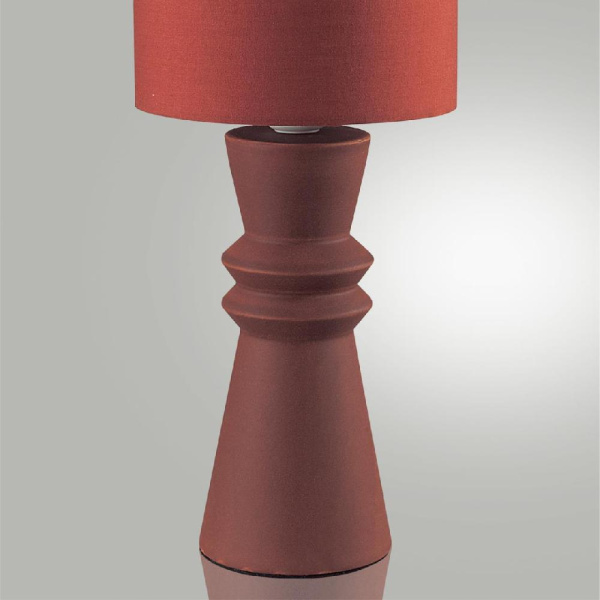 8131/1T MODERNI LN25 377 терракотовый, керамика/текстиль Настольная лампа E27 1*60W 220V SEGI