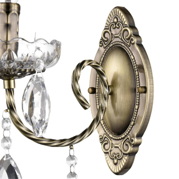 8190/1W CLASSI LN25 24 античная бронза, металл/хрусталь Бра E14 1*40W 220V LINN