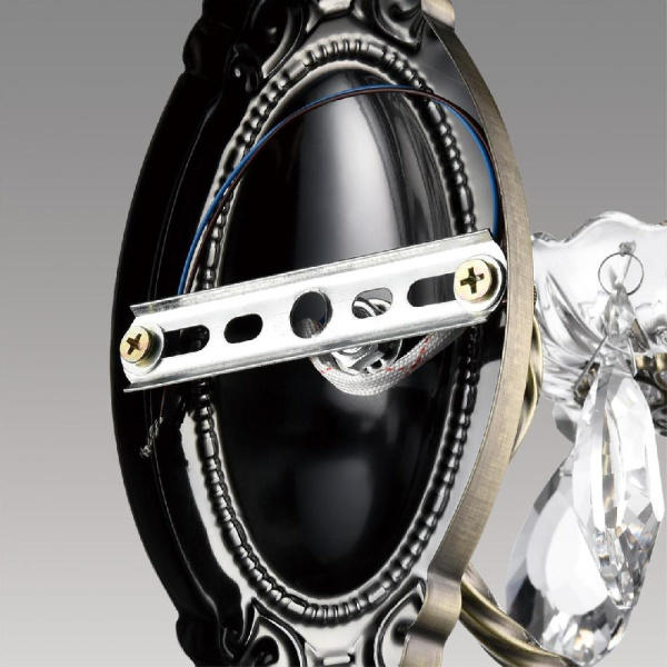 8190/1W CLASSI LN25 24 античная бронза, металл/хрусталь Бра E14 1*40W 220V LINN