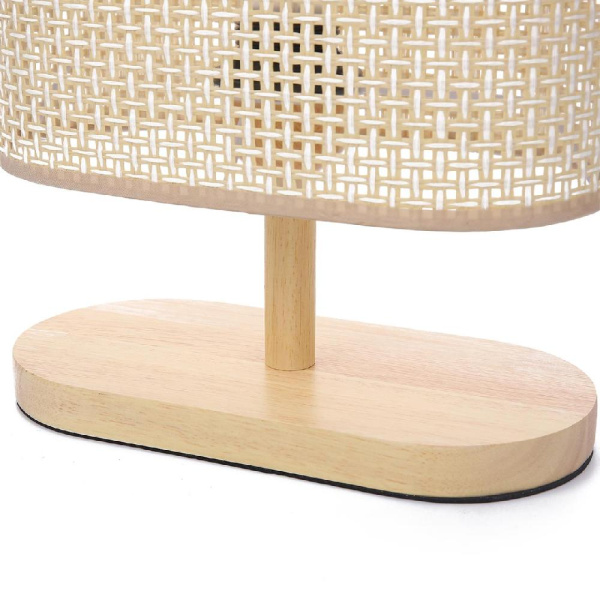 8201/1T COUNTY LN25 392 бежевый, дерево/текстиль Настольная лампа E27 1*60W 220V MADERANA