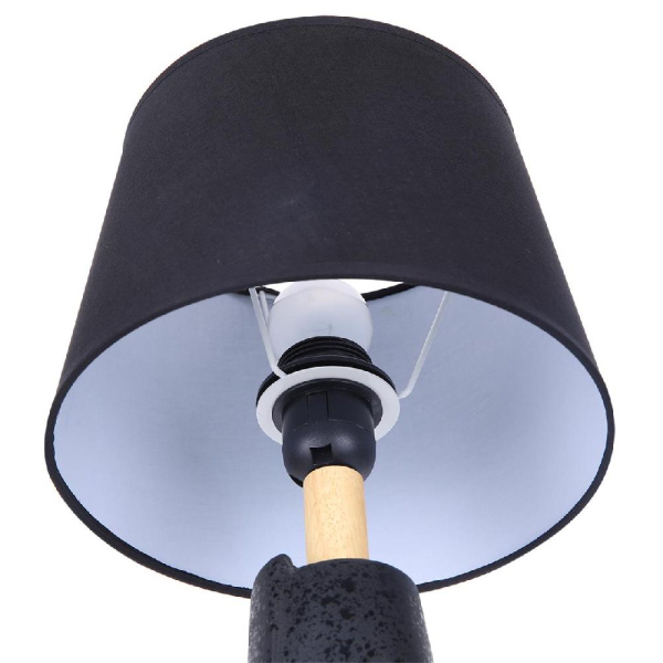 8209/1T MODERNI LN25 000 черный, керамика/текстиль Настольная лампа Е27 1*60W 220V VISIONA